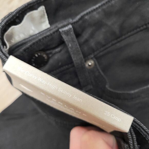 NWT‎ Everlane Women's 25 Crop The Curvy Way-High Skinny Stretch Jean Ash Black - Picture 11 of 14